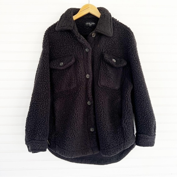 Love Tree Jackets & Blazers - Teddy Shacket Love Tree Size Medium